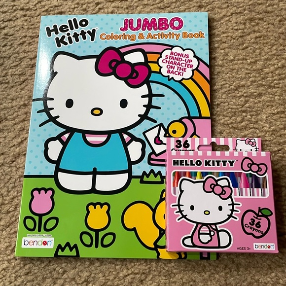 Hello kitty coloring book and crayons - Picture 1 of 5